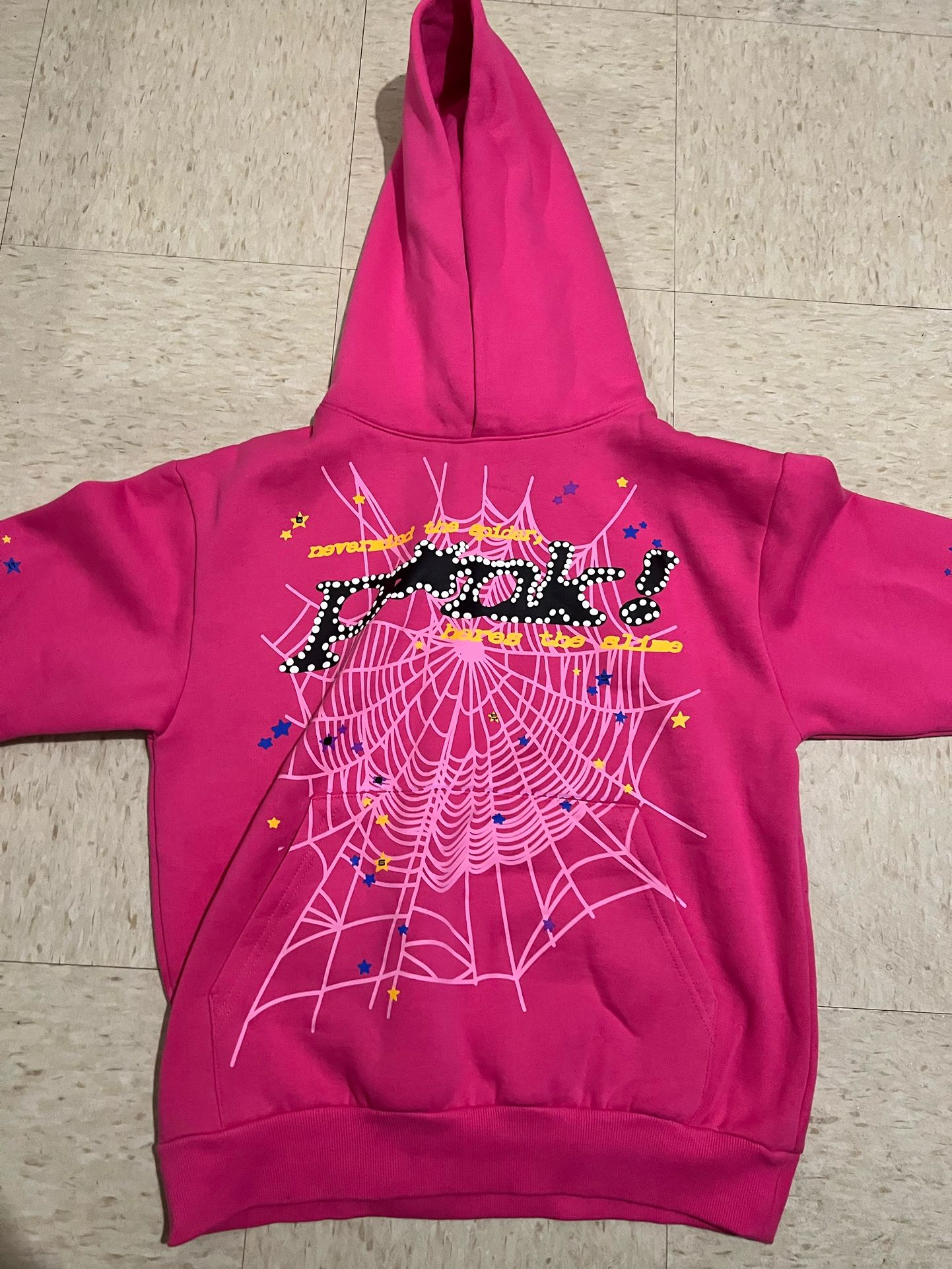 Dark Pink Spider Hoodie 