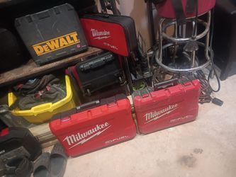 Empty toolboxes