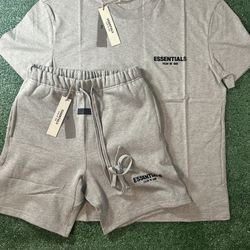 Dark Oatmeal Essentials Shorts Set
