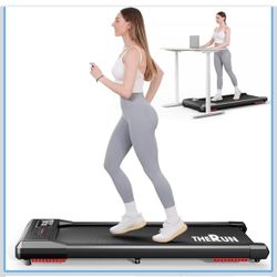 THERUN Walking Pad, Portable Mini Treadmill for Home/Office, 2.5HP Walking Pad Treadmill with with 300 lbs Weight Capacity Remote Control LED Display