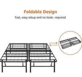 Foldable Metal Bed Frame-King size