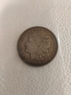 1921 silver 1 dollar coin