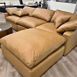 Brand New Light Brown Sectional Sofa 