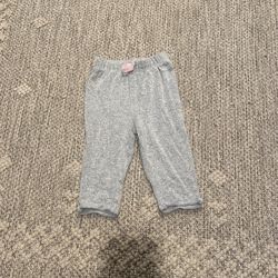 Jumping Beans Baby Girl 6 Months Grey Sweatpants Pj Pajama Infant 