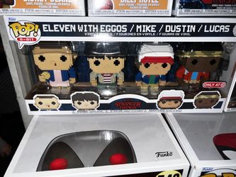 Funko Pop Stranger Things Eleven With Egos / Mike / Dustin / Lucas 8-Bit