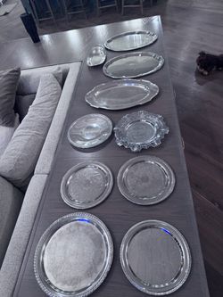 Vintage Heavy Silverplate Trays – Heirloom Wedding & Home Decor – From $35