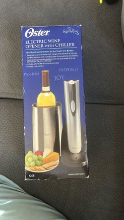 Oster Electric Wine Opener With Chiller Recharging Base New.