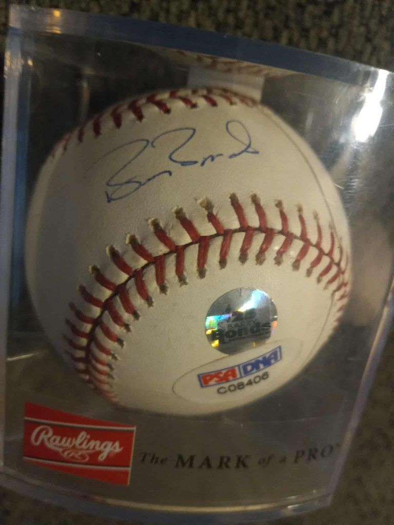 Barry Bonds Signed And Authenticated Baseball