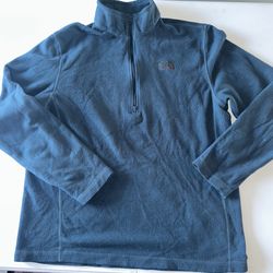 The North Face Blue Fleece Pullover 1/4 Zip M Pullover