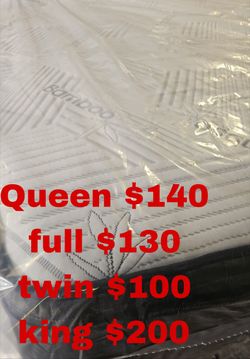 New mattress Queen, full pillow top