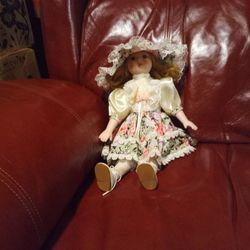 14.5 Inches Gorgeous Porcelain Doll