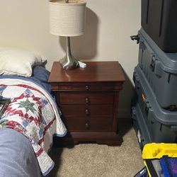 End Table And Lamp