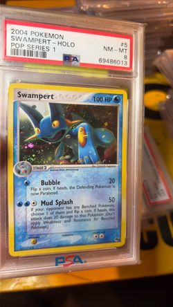 PSA 8 Swampert Holo Pop Series 1