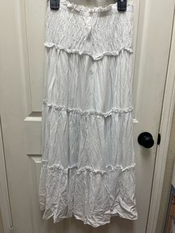 White Maxi Dress size L