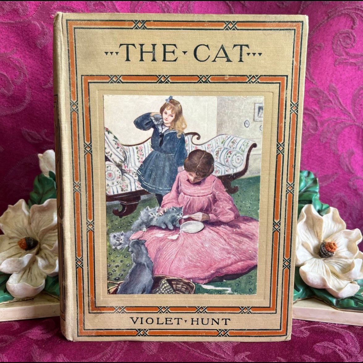 💕📚 Mother’s Day Gift Idea! 📚💕 Scarce 1910 antique book The Life Story of a Cat by Violet Hunt