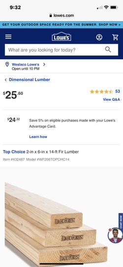 Ten New 2 X 6 X 14s  Lumber