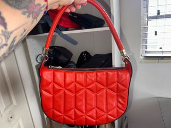 Red orange purse