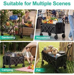 NEW FOLDING WAGON 350 LBS WEIGHT CAPACITY