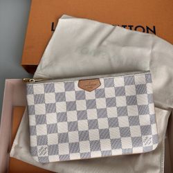 LV Damier Double Zip Pouchette 