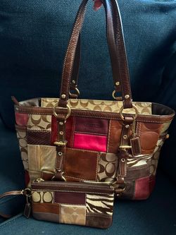 Vintange coach bag and wallet