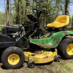 JOHN DEERE 165 HYDRO LAWN MOWER TRACTOR 38” DECK