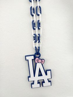 LA DODGERS CHAIN WITH BOW