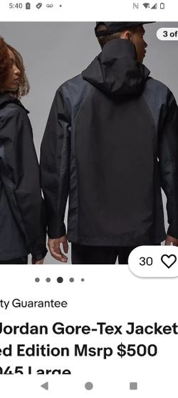 Jordan Goretex Black Jacket Xl