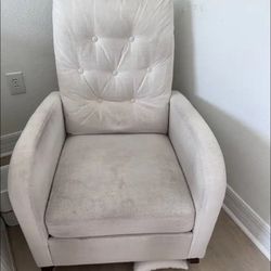 White Armchair rocking chair