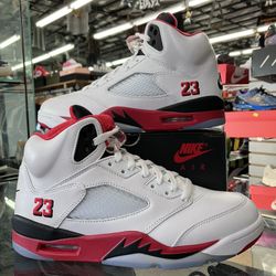 Air Jordan 5 Retro Fire Red Black Tongue 