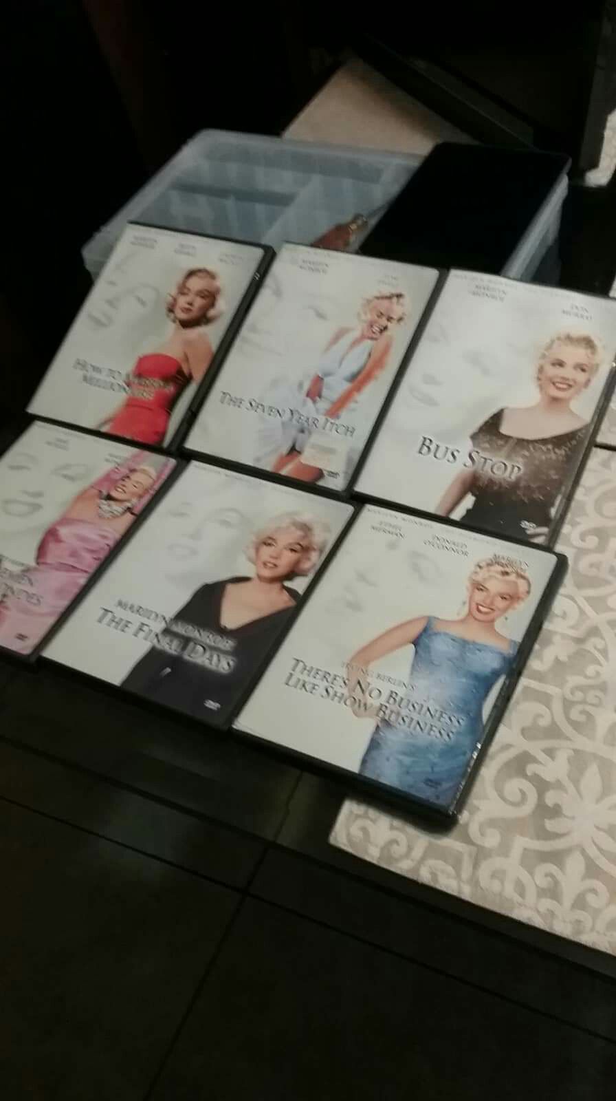 Marylin Monroe dvd collection. 6 dvds.
