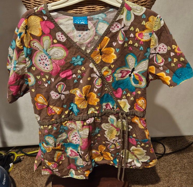 Women's Scrub Tops Medical Lot 1