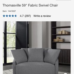 Thomasville swivel loveseat 