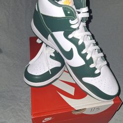 Nike Dunk High 'Australia' Mens Size 14 Noble Green/Noble Green-White DD1399 300