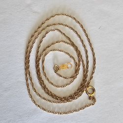 14K Yellow Gold Chain 18"