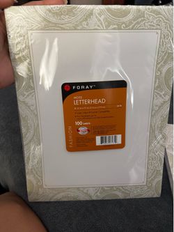 Foray • Moss Letterhead Design Paper • Firm Price OBO