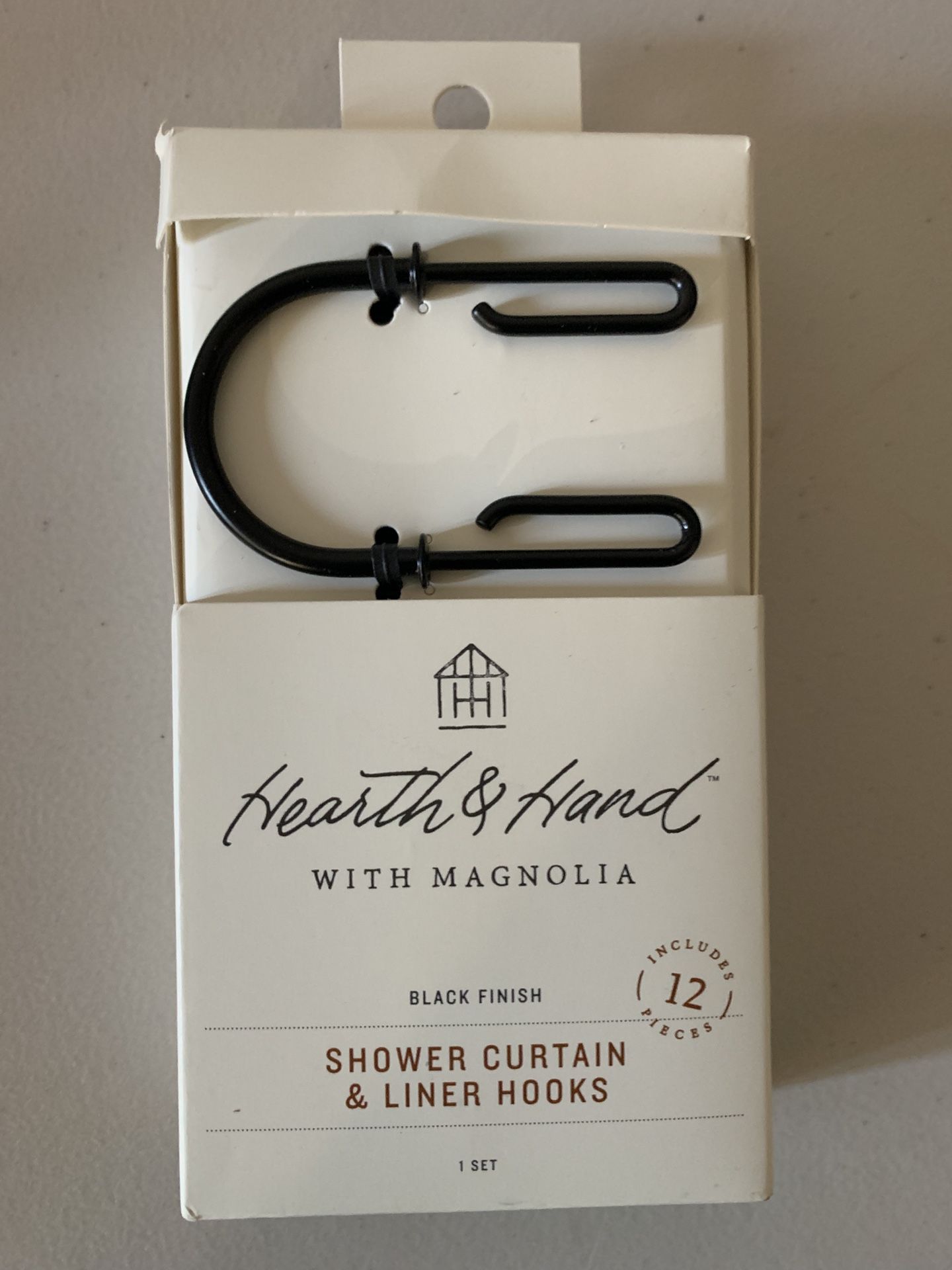 Hearth And Hand Shower Curtain And Liner Hooks