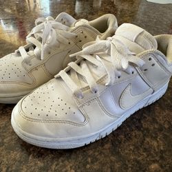 Nike Dunk Low - White/sail - Size 7 Womenās