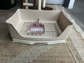 Cat Litter Box with Mini Dustpan and Brush