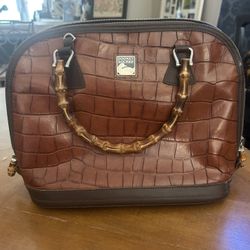 Dooney And Bourke Bag With Bamboo Handles