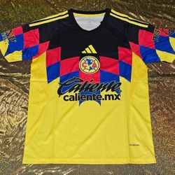 Soccer  America aguilas Chivas Guadalajara el rebaño sagrado  New Jersey  2025-  2026 fan version sizes small to 4xl tricampeon futbol Mexico home loc