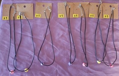 Mushroom necklaces