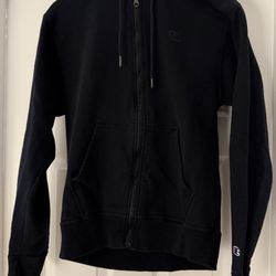 Men's Champion Black Powerblend Fleece Zip Hoodie And Pants Set 