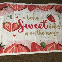 “A Berry sweet Baby Is On The Way” Decorations