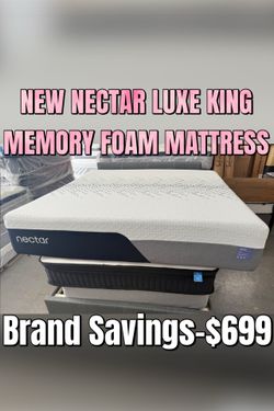 NEW NECTAR LUXE KING MEMORY FOAM MATTRESS
