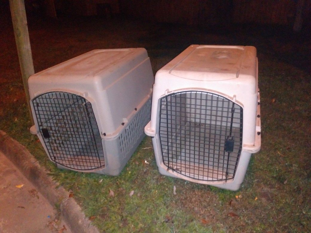 2 Large Dog Crates