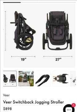 VEER Switch&Jog Jogging Stroller (one of the brakes needs fixing, but hardly used ) $500