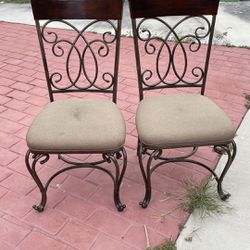 Metal and Wood Chairs