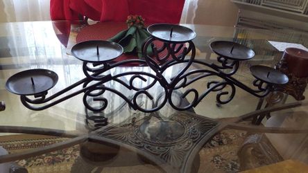 Wrought iron candle holder. $20. Ocala shores..