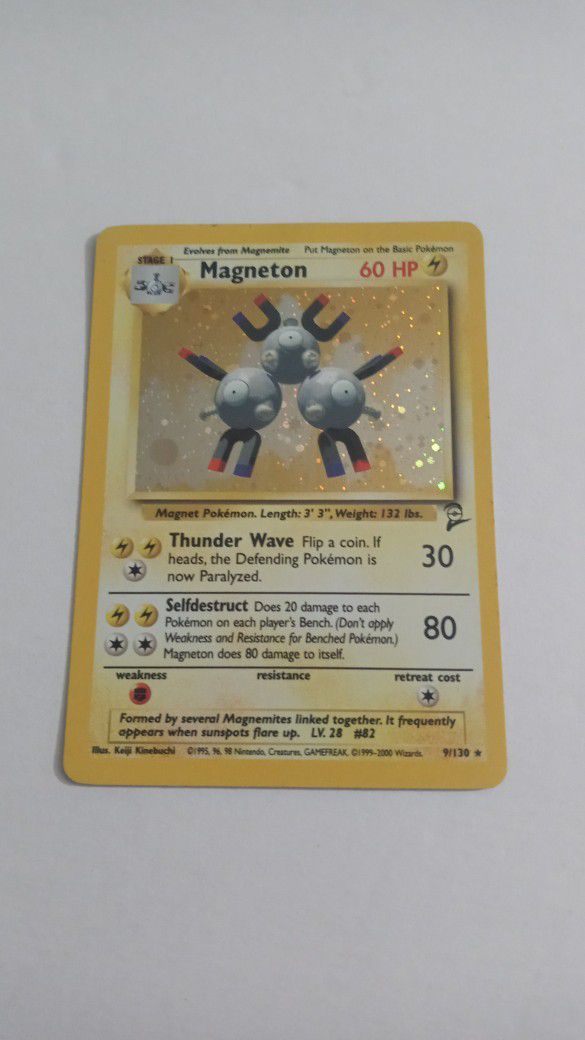 Magneton Base Set 2 Pokemon Card
