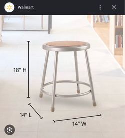 Metal and wood heavy duty stools